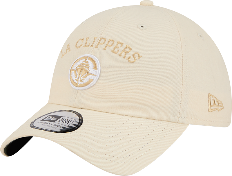 Los Angeles Clippers Team Logo Cream Casual Classic Adjustable Hat