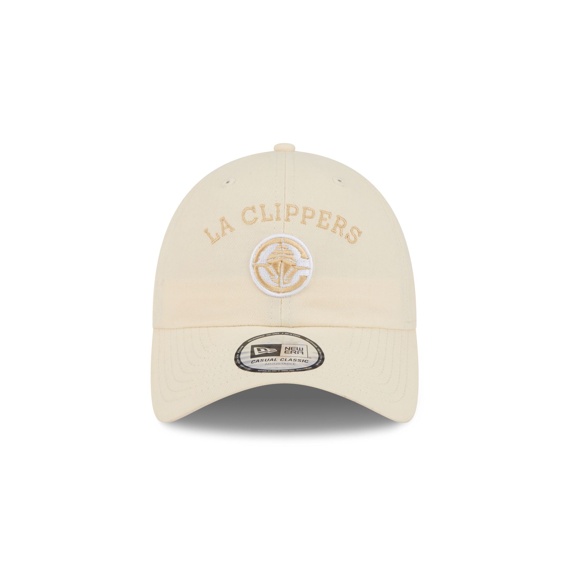 Los Angeles Clippers Team Logo Cream Casual Classic Adjustable Hat