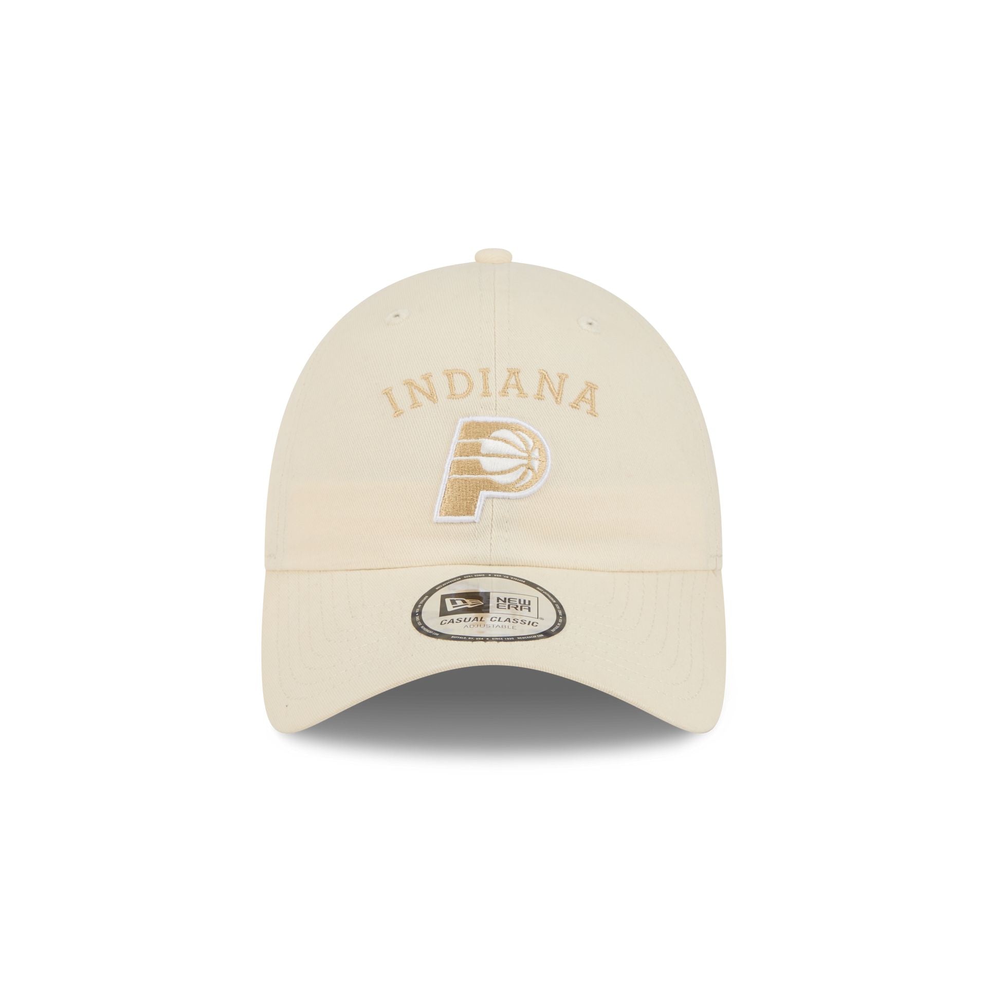 Indiana Pacers Team Logo Cream Casual Classic Adjustable Hat
