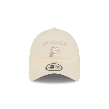 Indiana Pacers Team Logo Cream Casual Classic Adjustable Hat