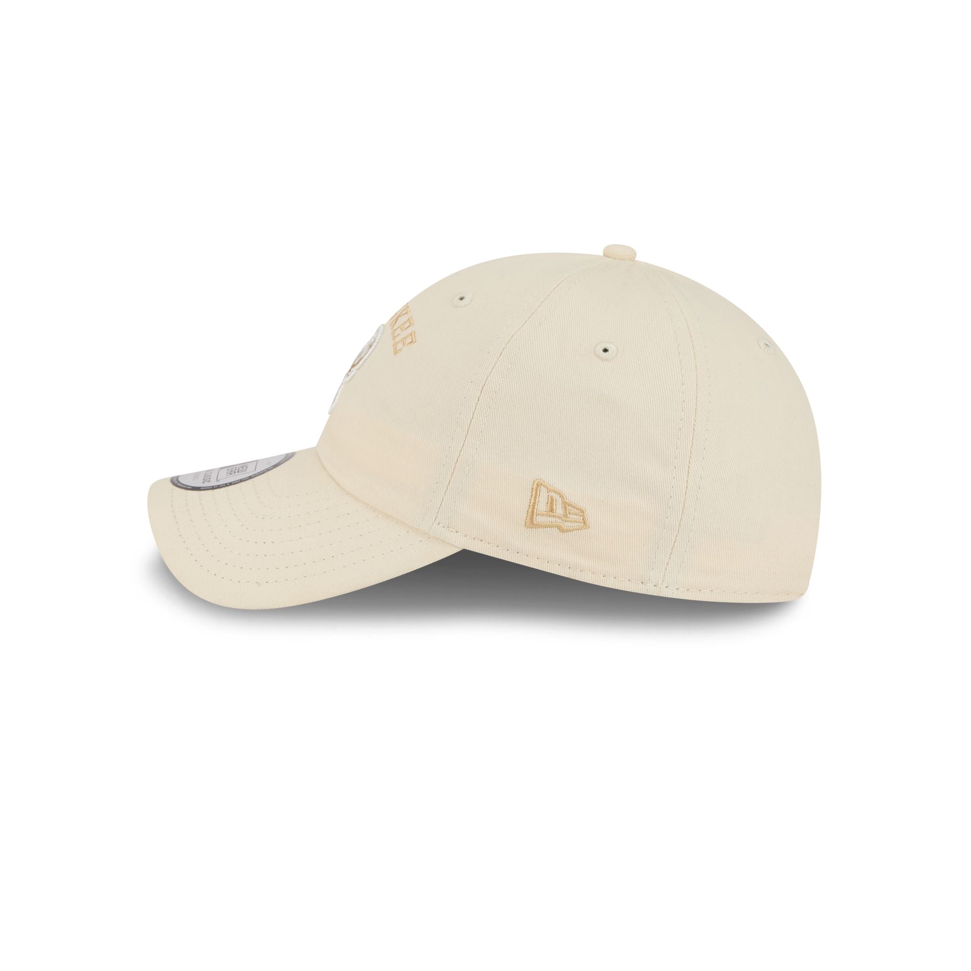 Milwaukee Bucks Team Logo Cream Casual Classic Adjustable Hat