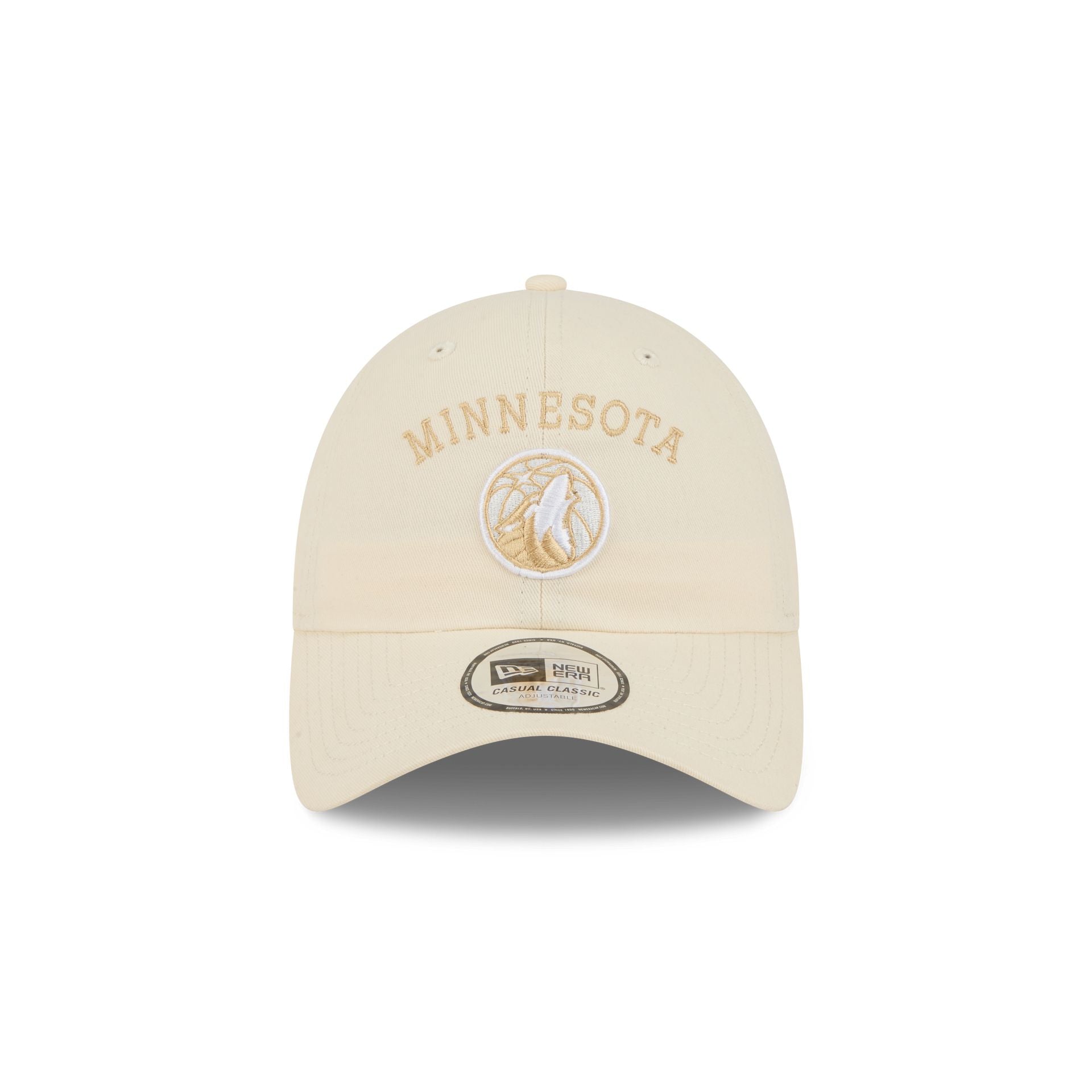 Minnesota Timberwolves Team Logo Cream Casual Classic Adjustable Hat
