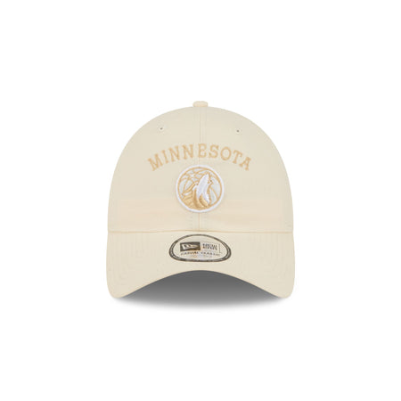 Minnesota Timberwolves Team Logo Cream Casual Classic Adjustable Hat