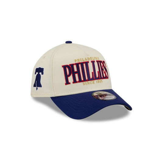 Philadelphia Phillies Opening Day Chrome White 9FORTY A-Frame Snapback Hat - New Era Cap