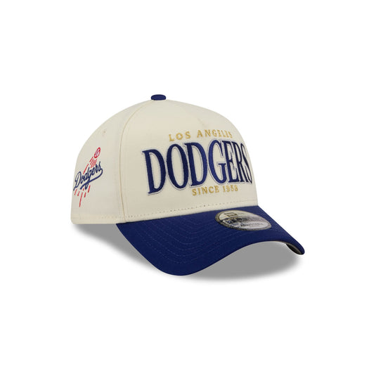 Los Angeles Dodgers Opening Day Chrome White 9FORTY A-Frame Snapback Hat - New Era Cap