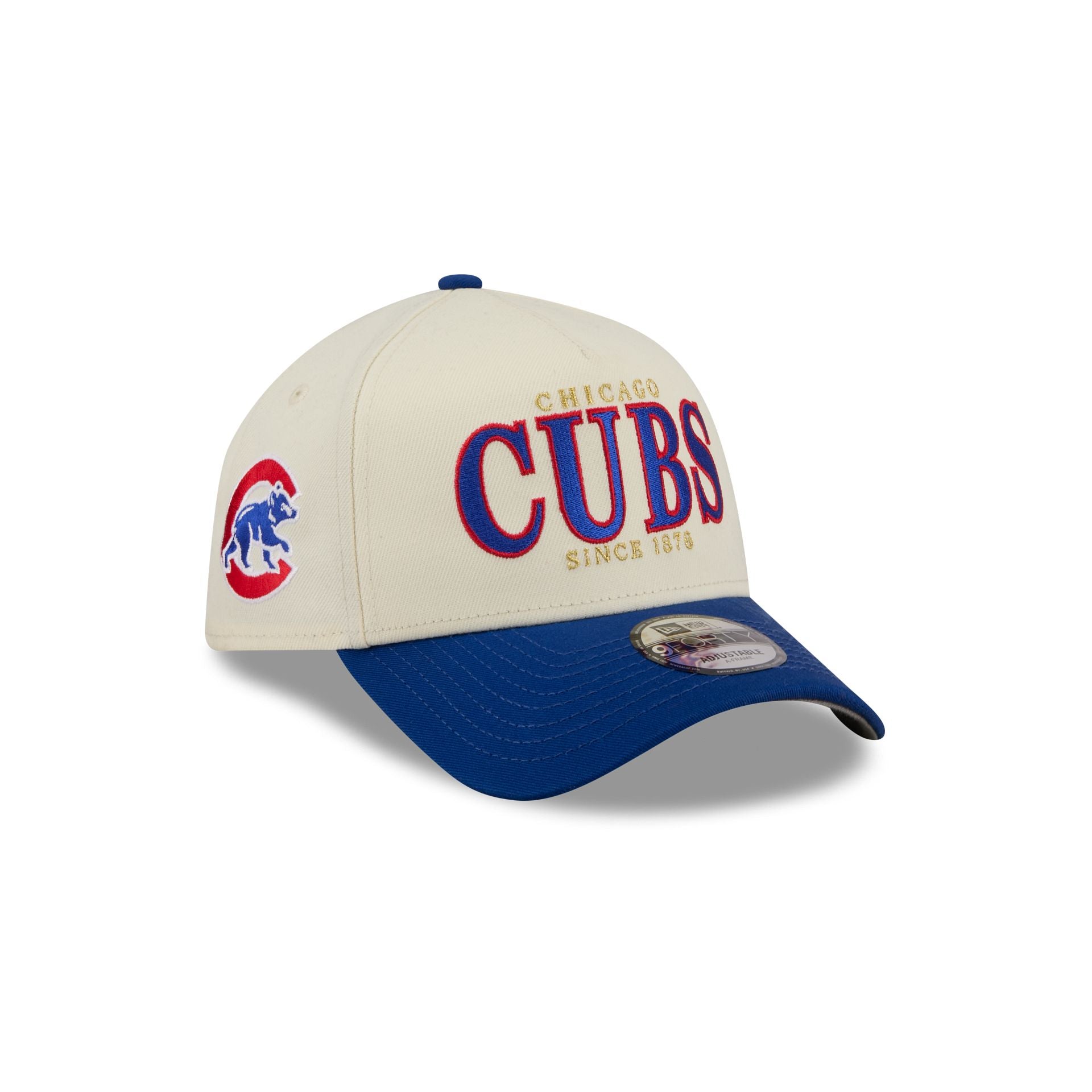 Chicago Cubs Opening Day Chrome White 9FORTY A-Frame Snapback Hat