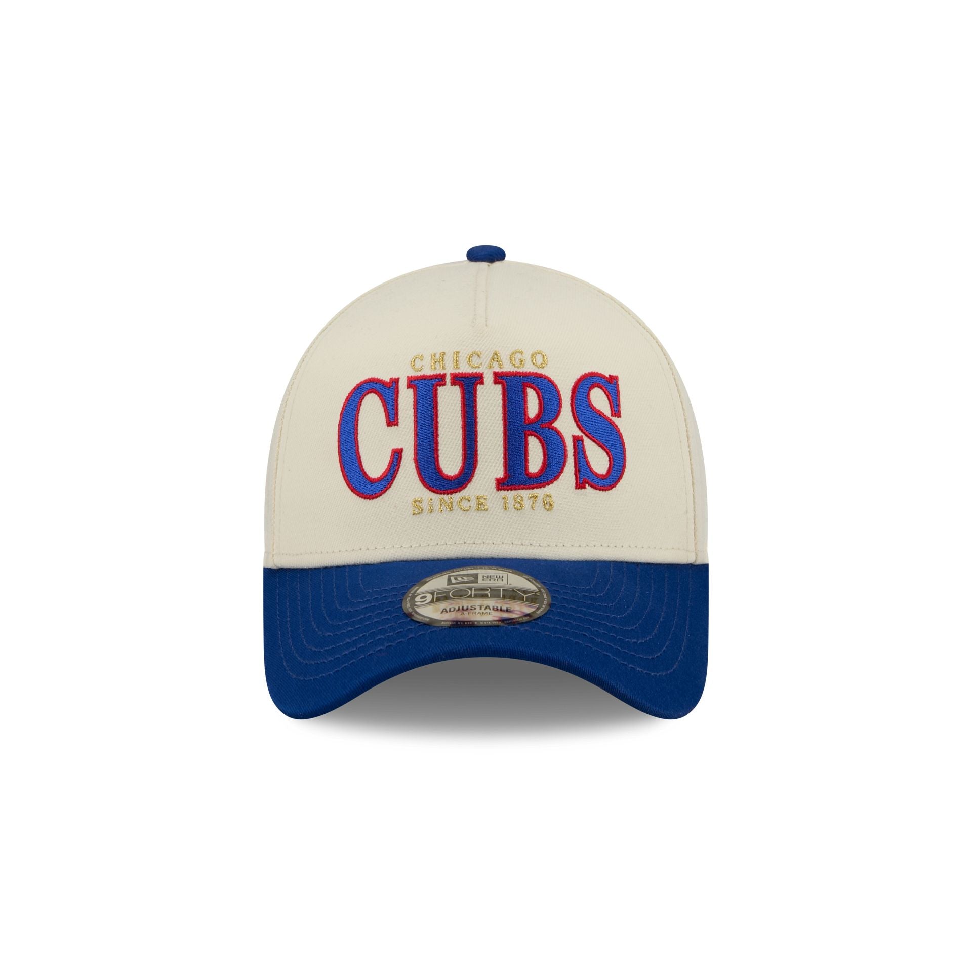 Chicago Cubs Opening Day Chrome White 9FORTY A-Frame Snapback Hat