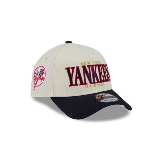 New York Yankees Opening Day Chrome White 9FORTY A-Frame Snapback Hat - New Era Cap