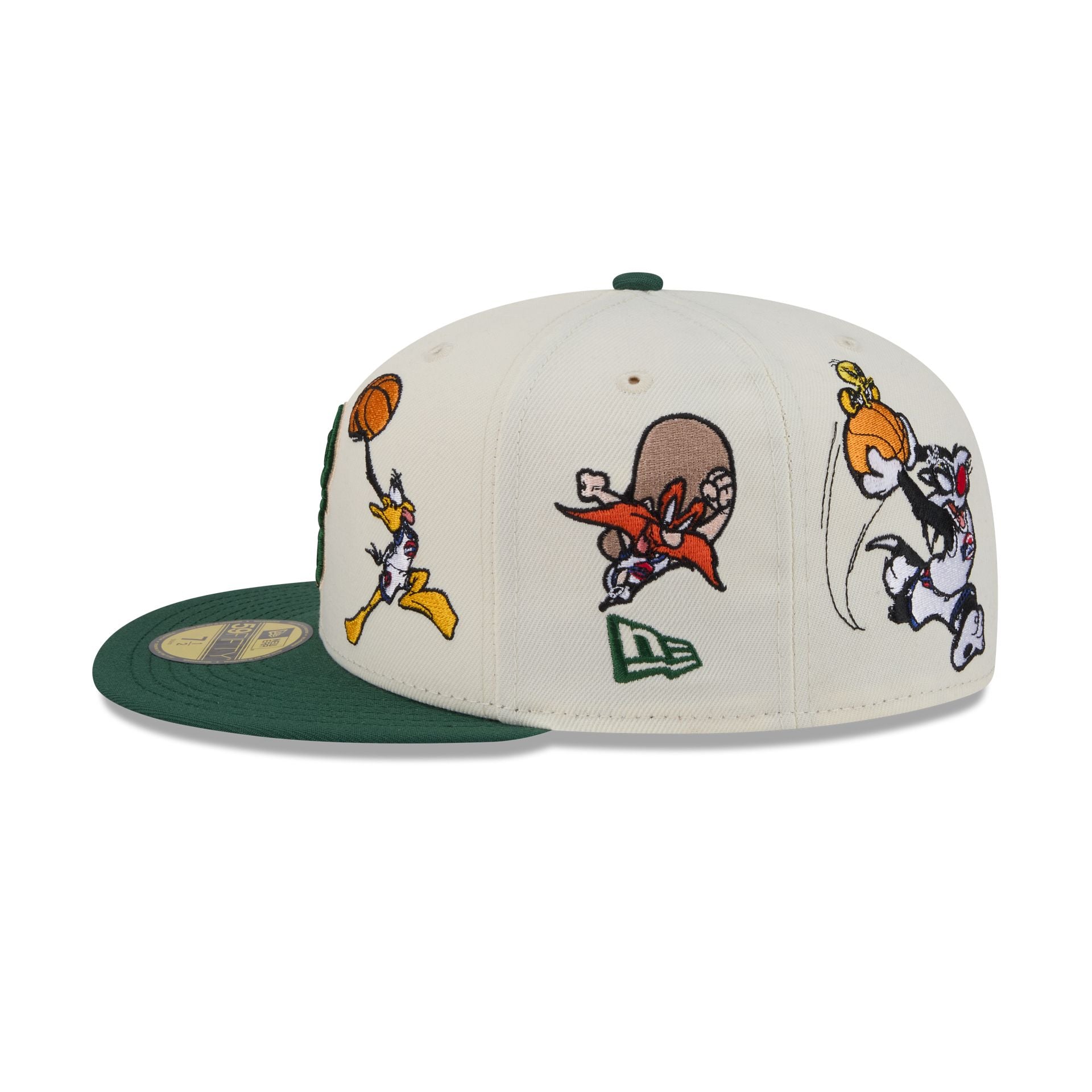 Space Jam x Milwaukee Bucks Tune Squad Chrome White 59FIFTY Fitted