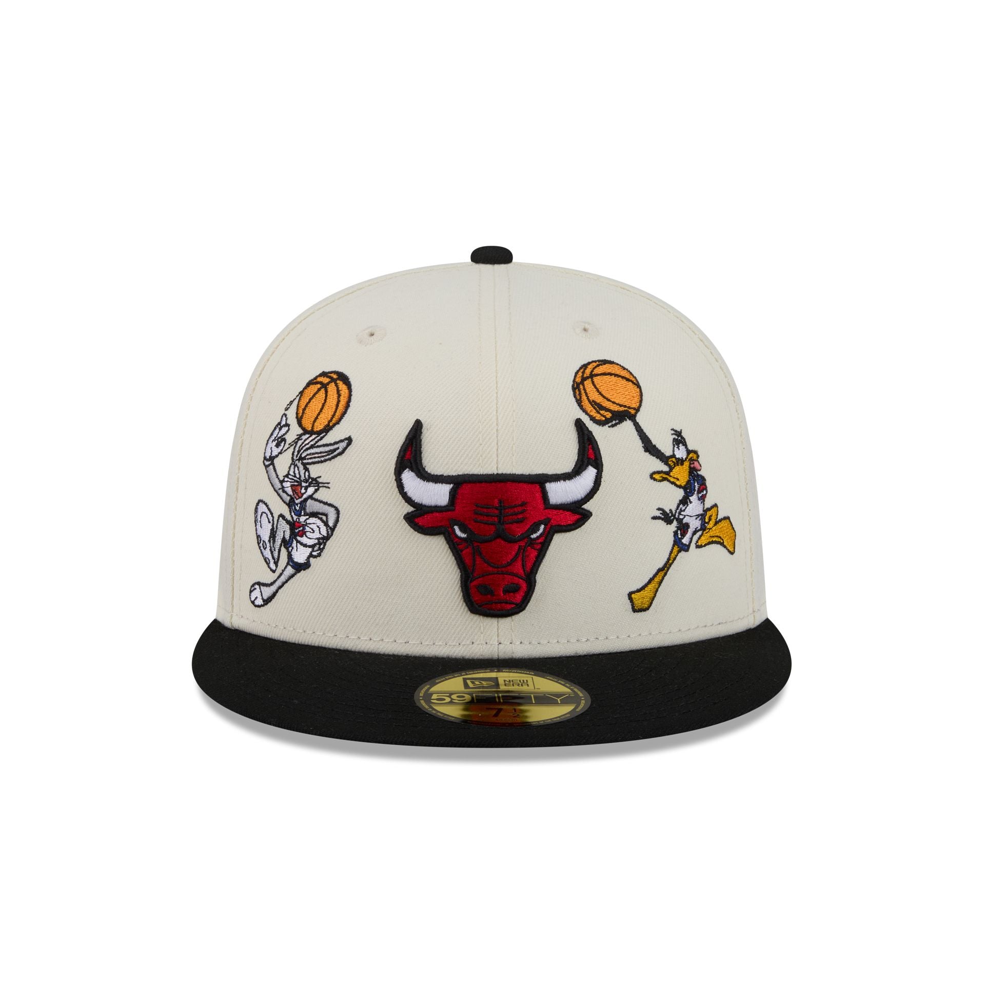 Space Jam x Chicago Bulls Tune Squad Chrome White 59FIFTY Fitted Hat
