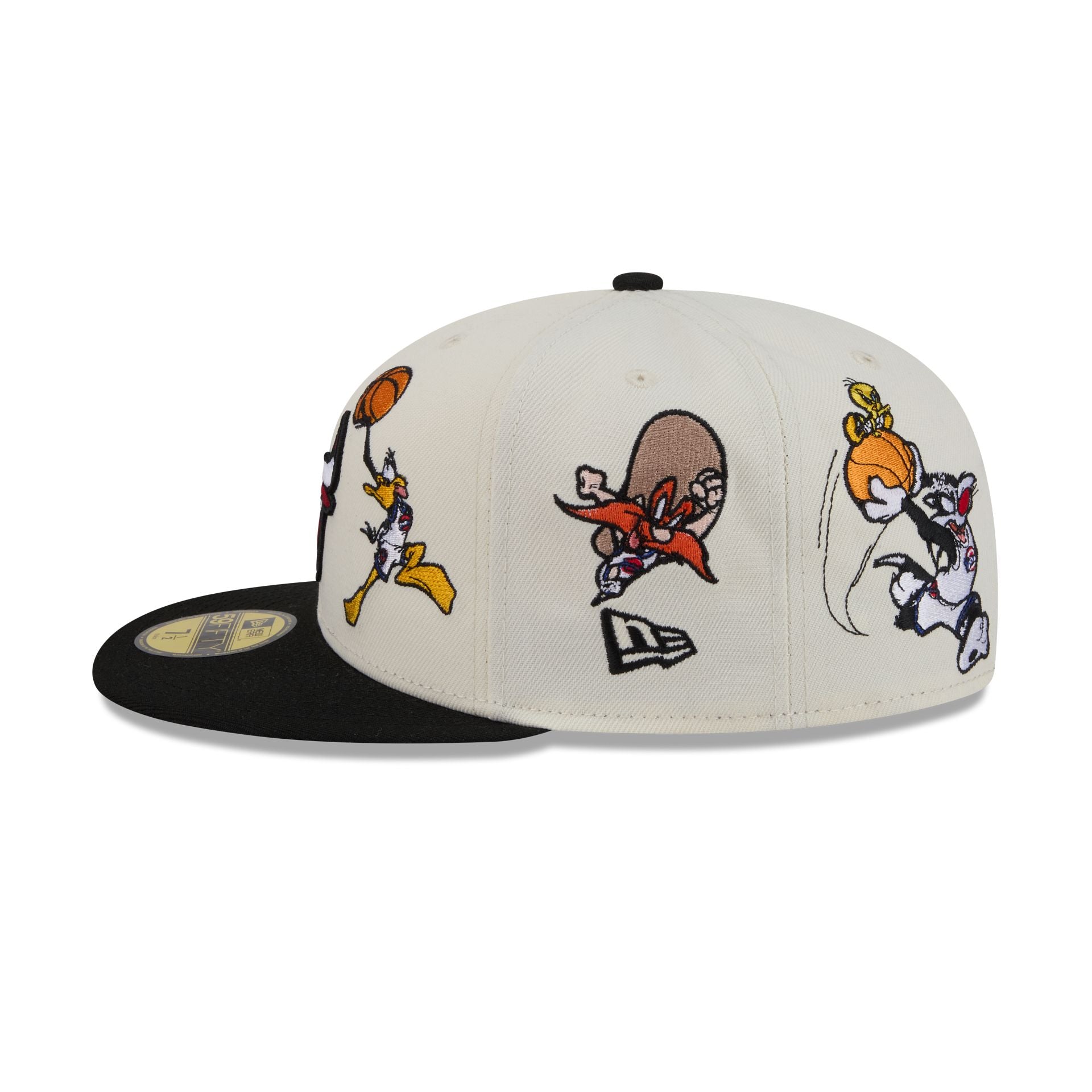 Space Jam x Chicago Bulls Tune Squad Chrome White 59FIFTY Fitted Hat