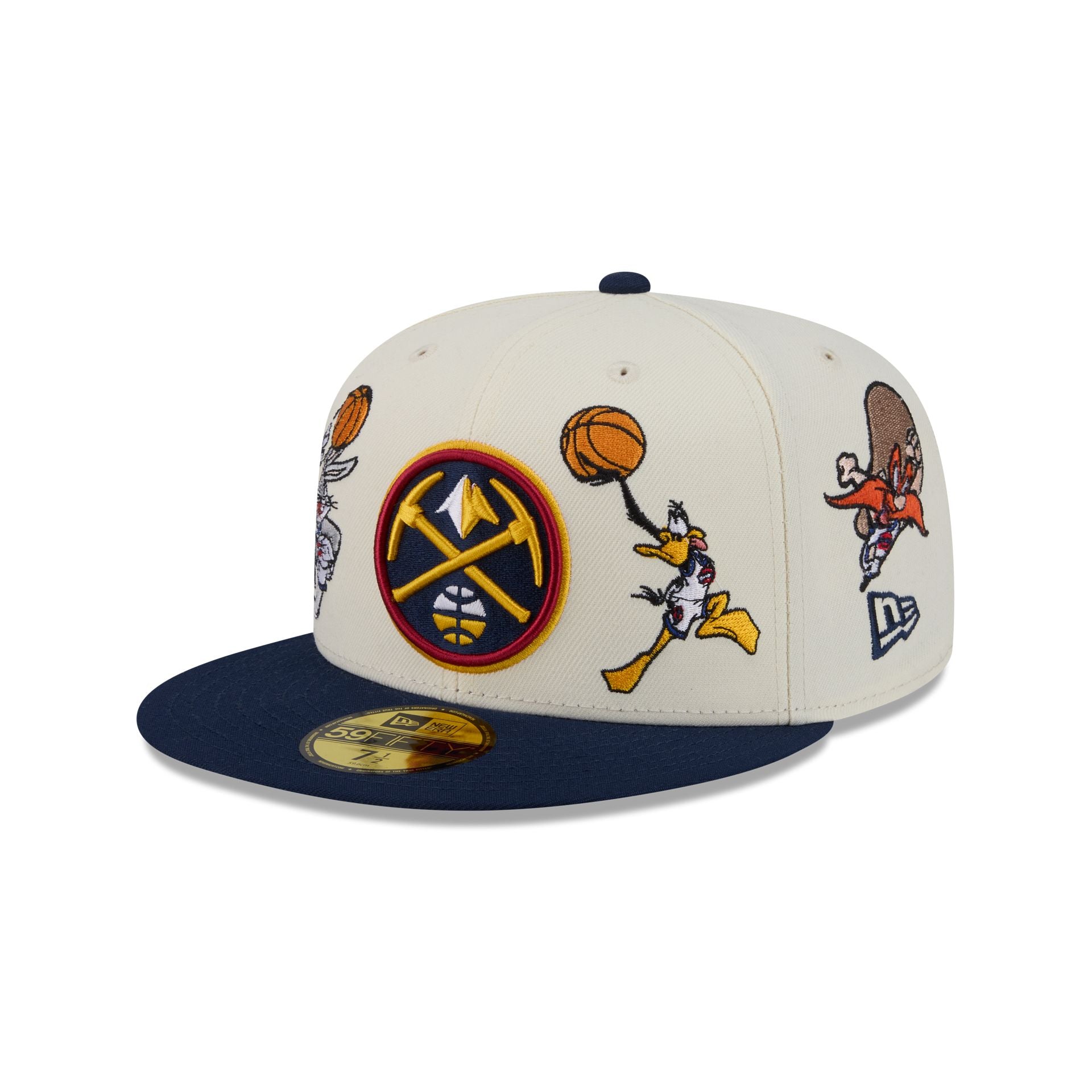 Space Jam x Denver Nuggets Tune Squad Chrome White 59FIFTY Fitted