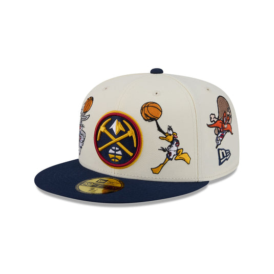 Space Jam x Denver Nuggets Tune Squad Chrome White 59FIFTY Fitted Hat - New Era Cap