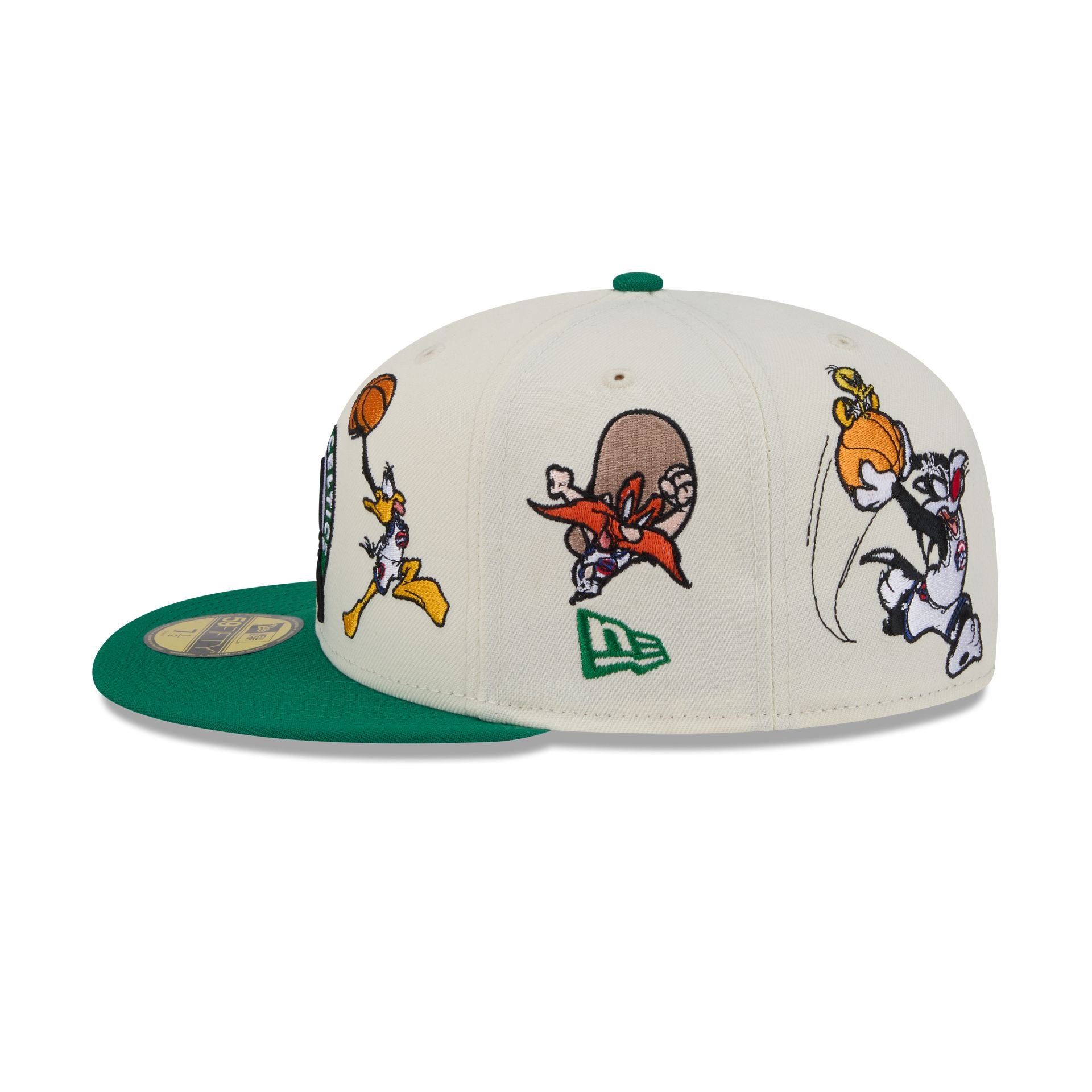 Space Jam x Boston Celtics Tune Squad Chrome White 59FIFTY Fitted Hat