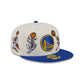 Space Jam x Golden State Warriors Tune Squad Chrome White 59FIFTY Fitted Hat