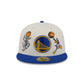 Space Jam x Golden State Warriors Tune Squad Chrome White 59FIFTY Fitted Hat