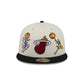 Space Jam x Miami Heat Tune Squad Chrome White 59FIFTY Fitted Hat