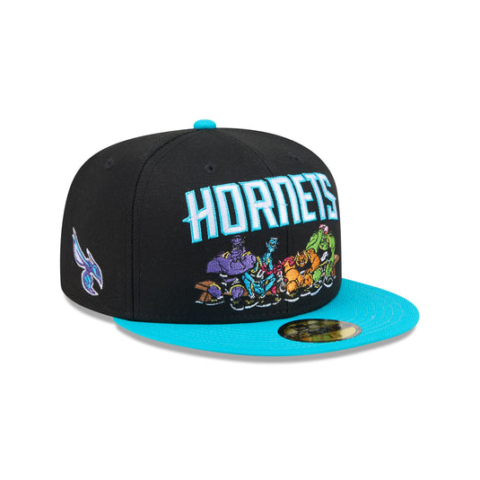 Space Jam x Charlotte Hornets Monstars Black 59FIFTY Fitted Hat - New Era Cap