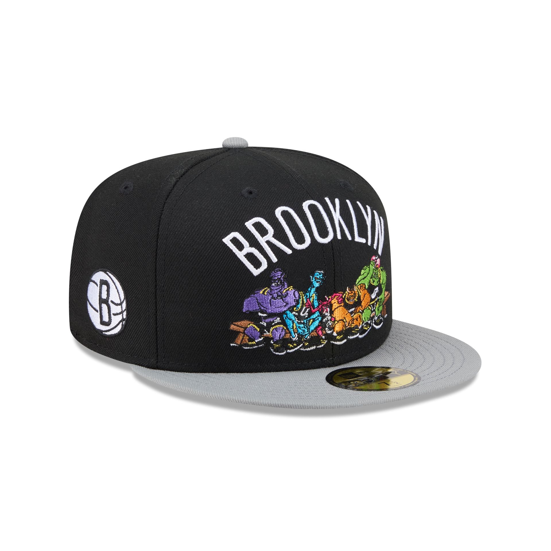 Space Jam x Brooklyn Nets Monstars Black 59FIFTY Fitted Hat – New