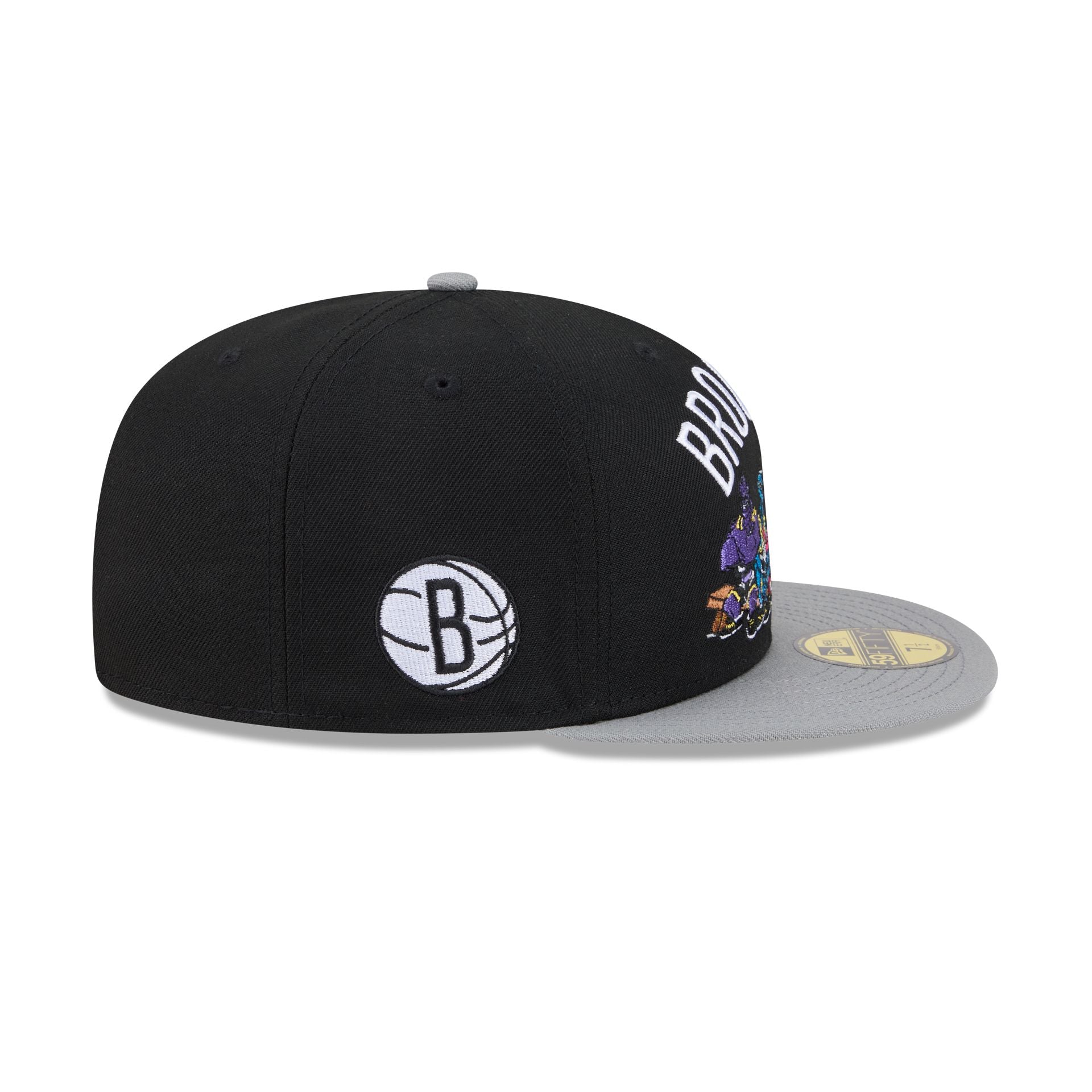 Space Jam x Brooklyn Nets Monstars Black 59FIFTY Fitted Hat – New