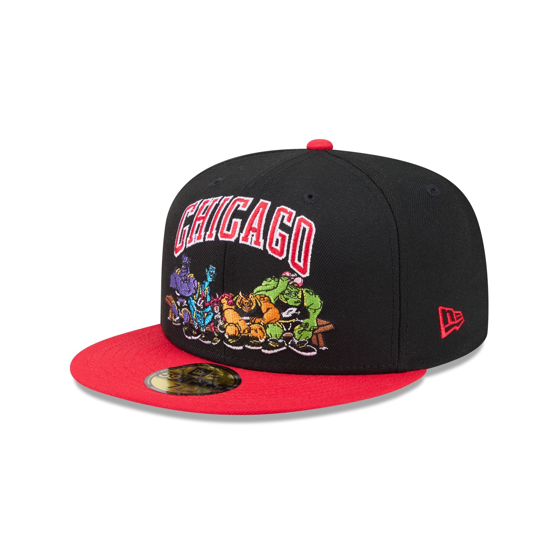 Space Jam x Chicago Bulls Monstars Black 59FIFTY Fitted Hat