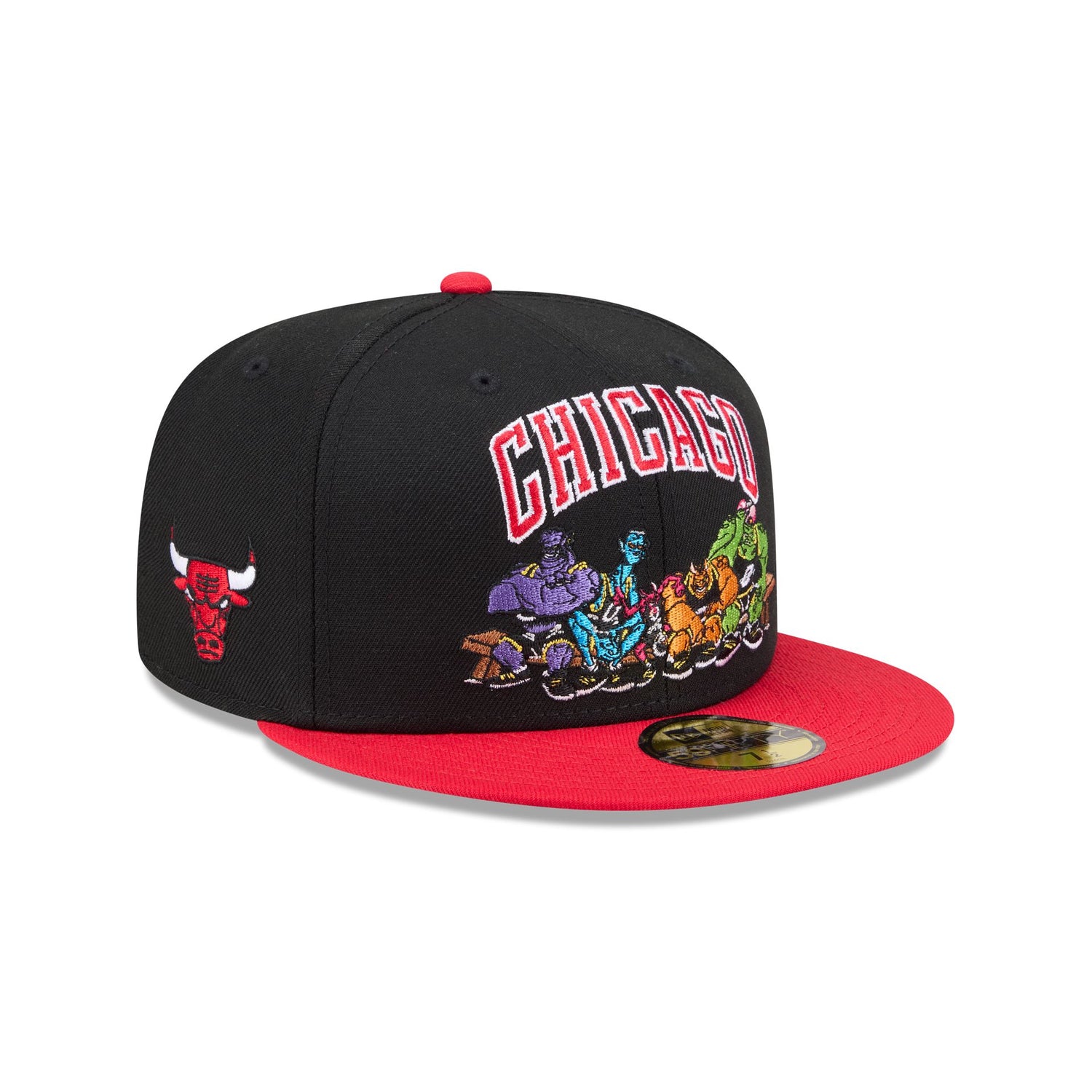 Space Jam x Chicago Bulls Monstars Black 59FIFTY Fitted Hat