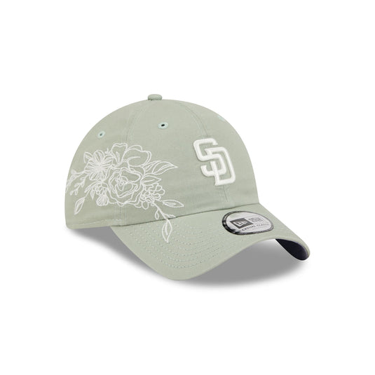 San Diego Padres Stitched Flowers Casual Classic Adjustable Hat - New Era Cap
