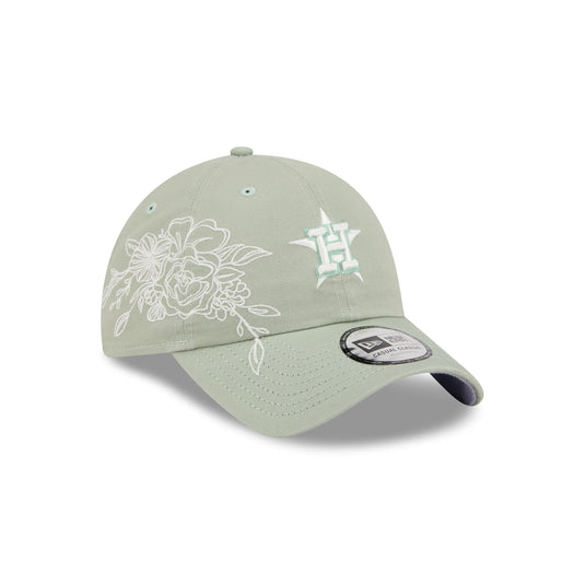 Houston Astros Stitched Flowers Casual Classic Adjustable Hat - New Era Cap