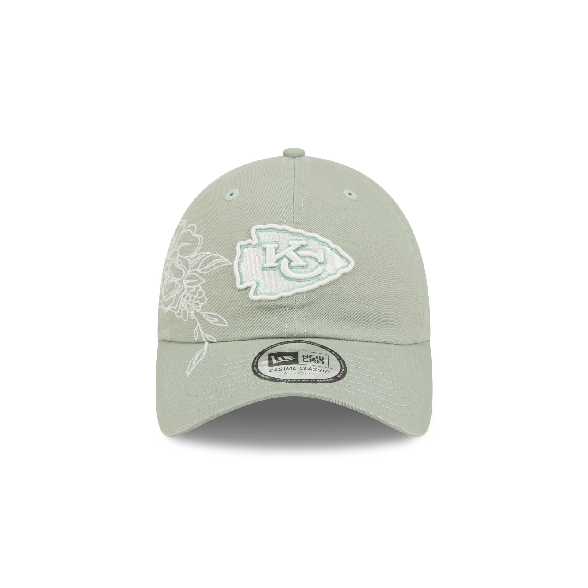 Kansas City Chiefs Stitched Flowers Casual Classic Adjustable Hat
