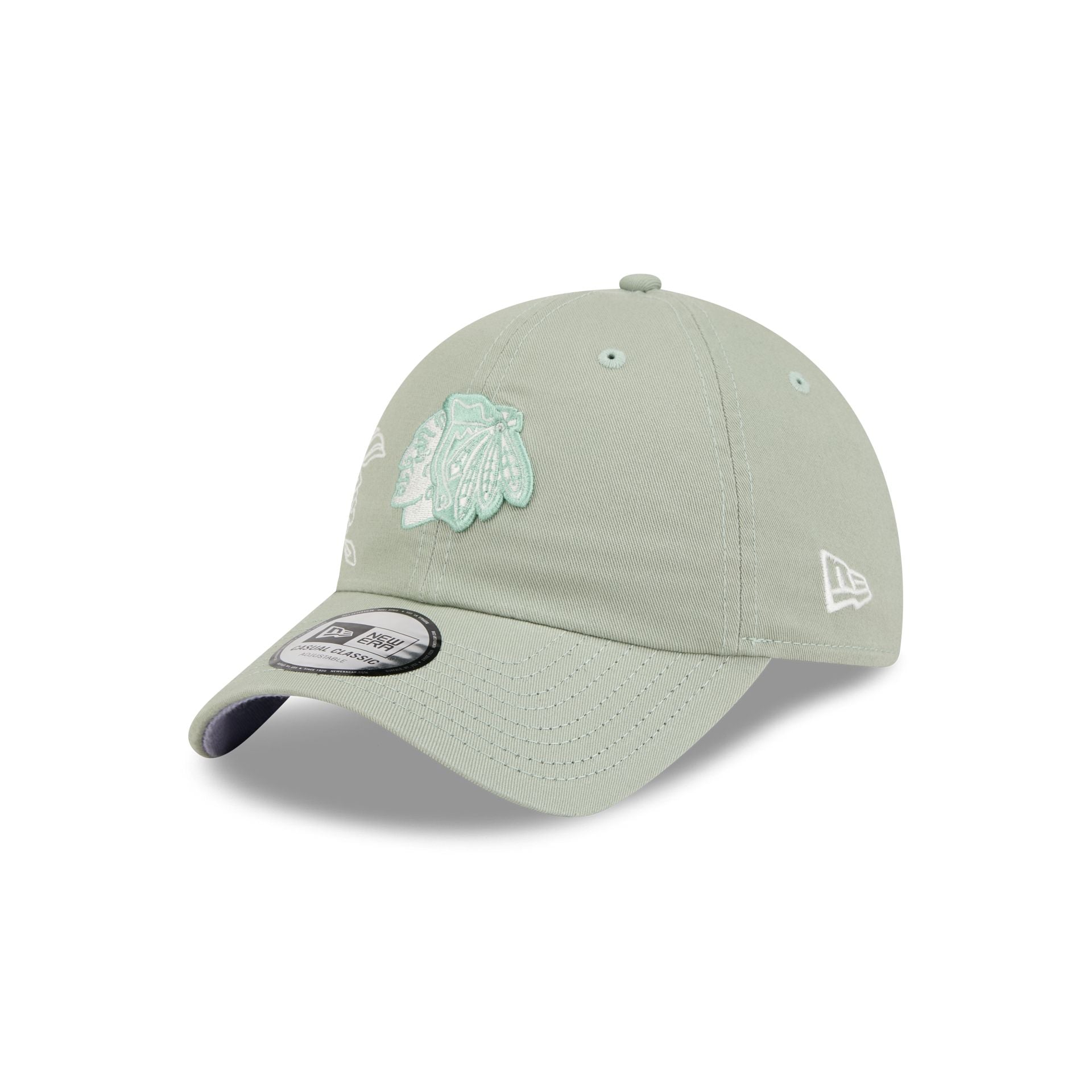 Chicago Blackhawks Stitched Flowers Casual Classic Adjustable Hat