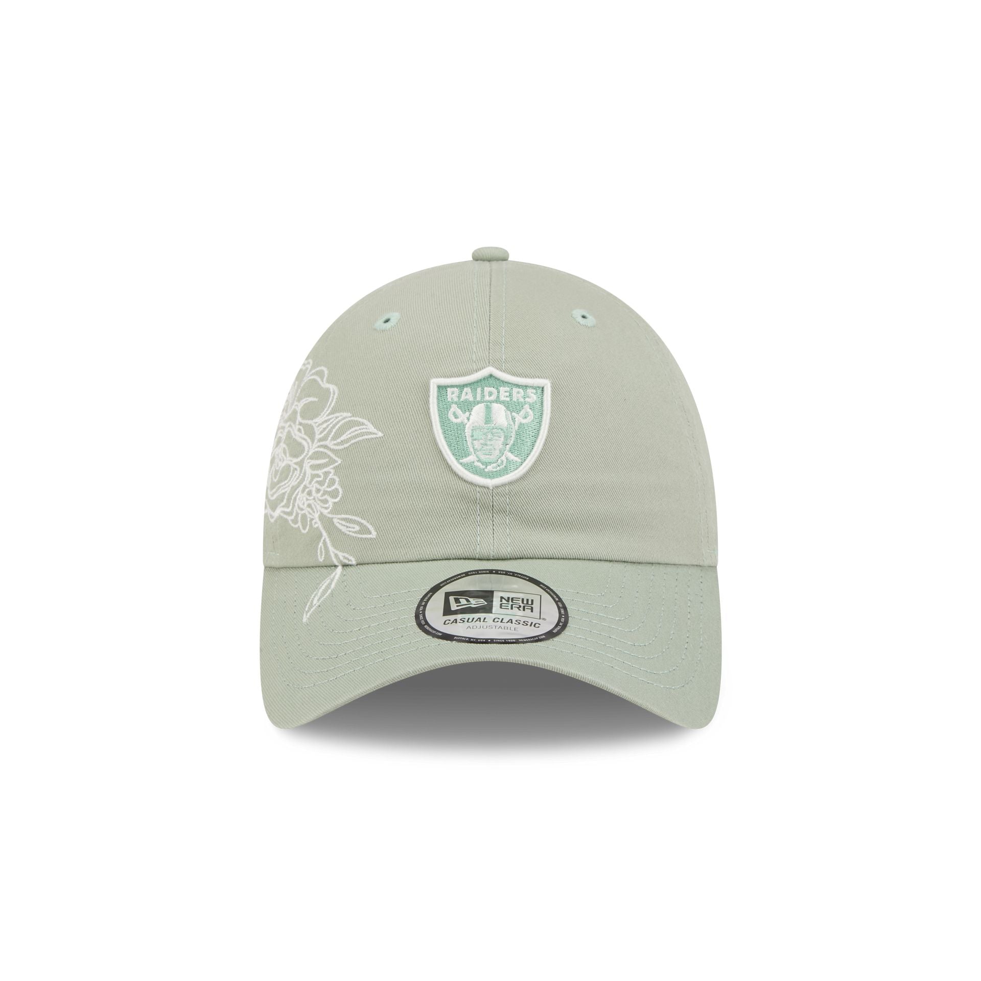 Las Vegas Raiders Stitched Flowers Casual Classic Adjustable Hat