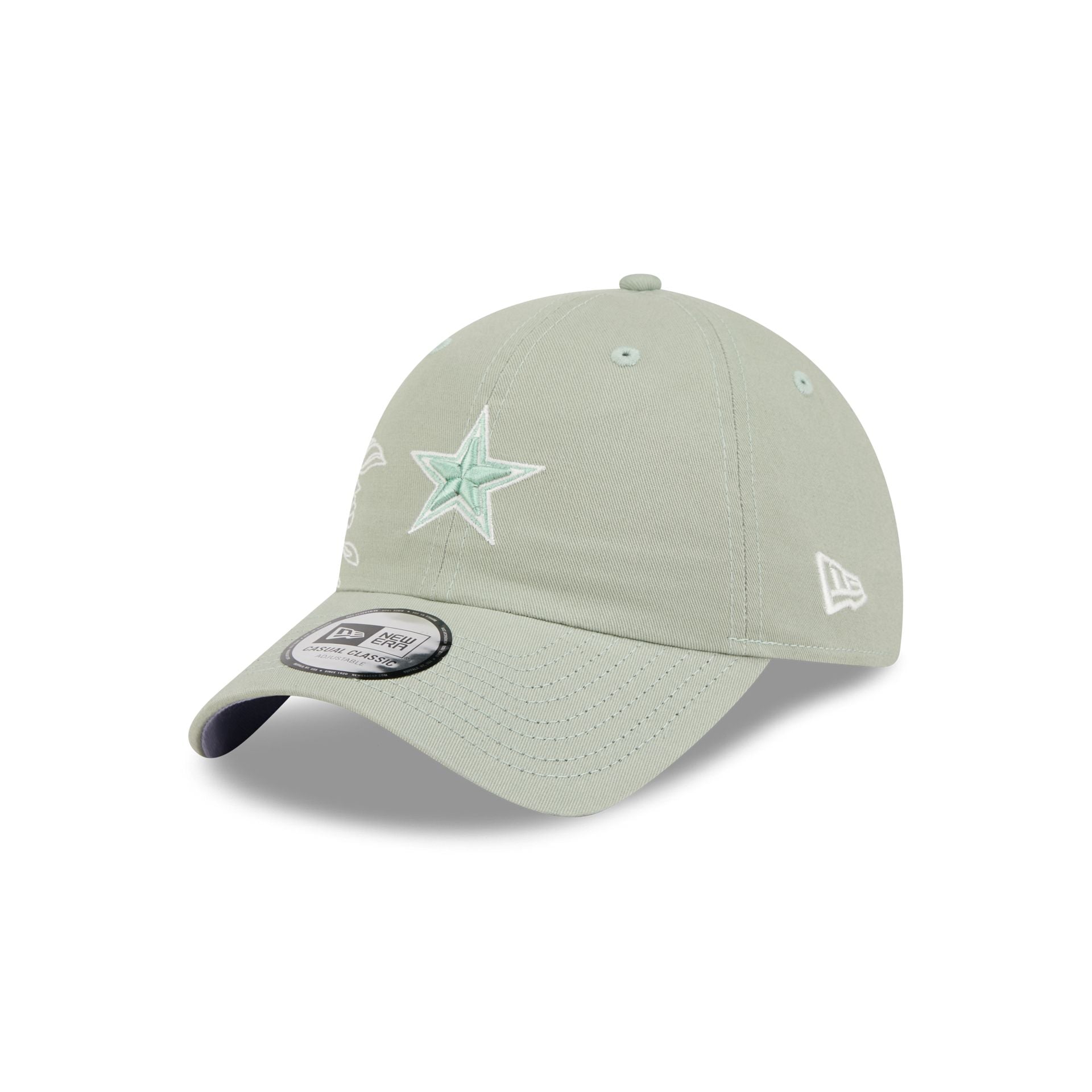 Dallas Cowboys Stitched Flowers Casual Classic Adjustable Hat