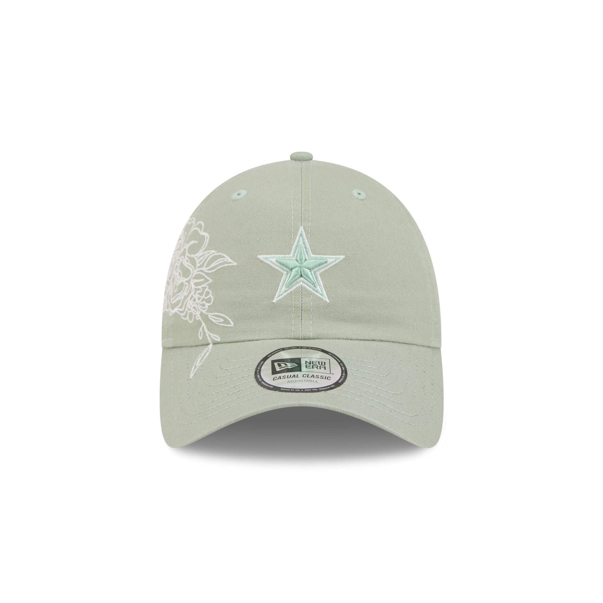 Dallas Cowboys Stitched Flowers Casual Classic Adjustable Hat