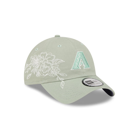 Arizona Diamondbacks Stitched Flowers Casual Classic Adjustable Hat