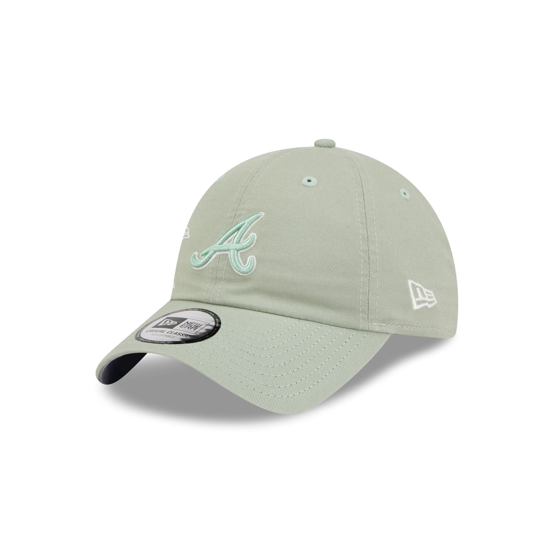 Atlanta Braves Stitched Flowers Casual Classic Adjustable Hat