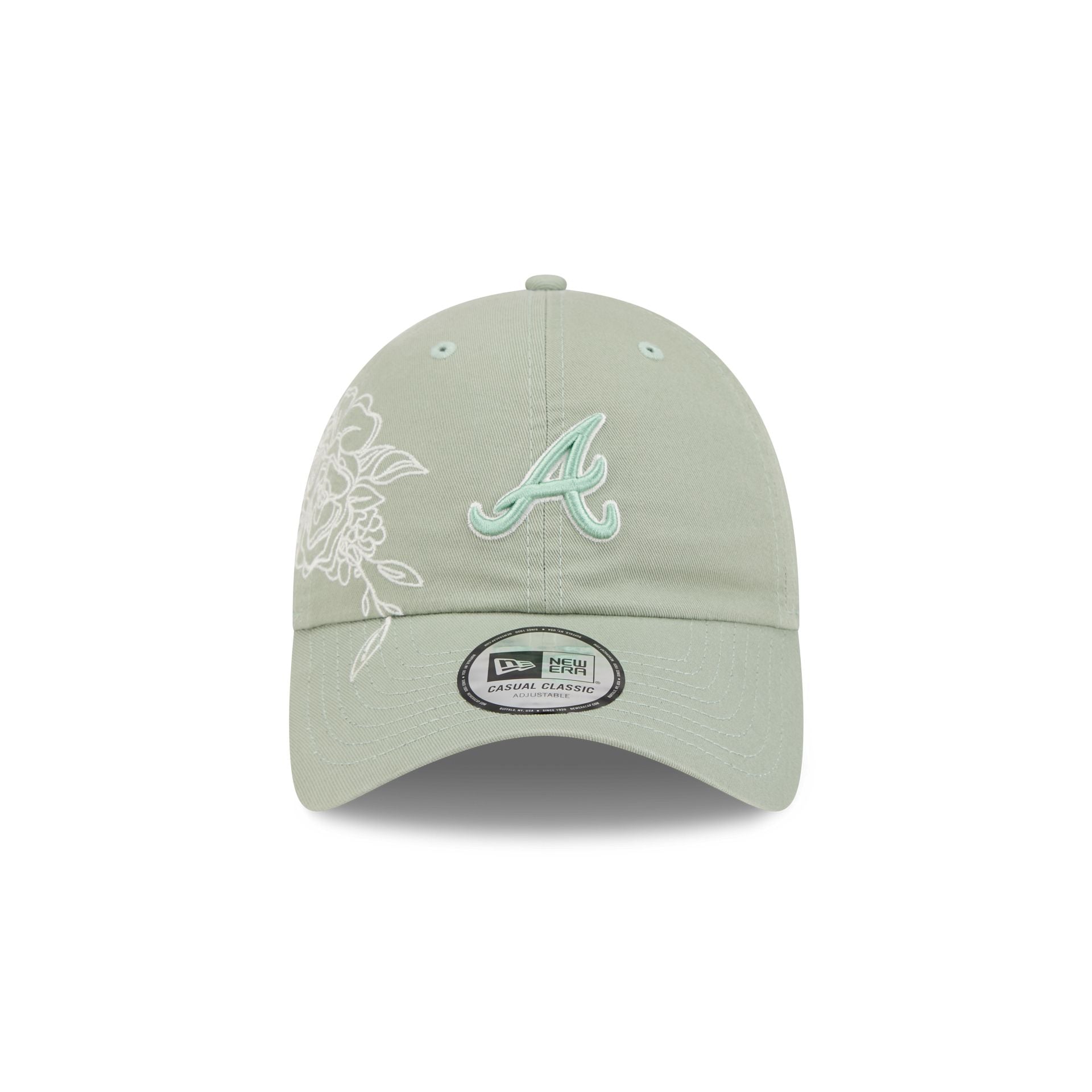 Atlanta Braves Stitched Flowers Casual Classic Adjustable Hat