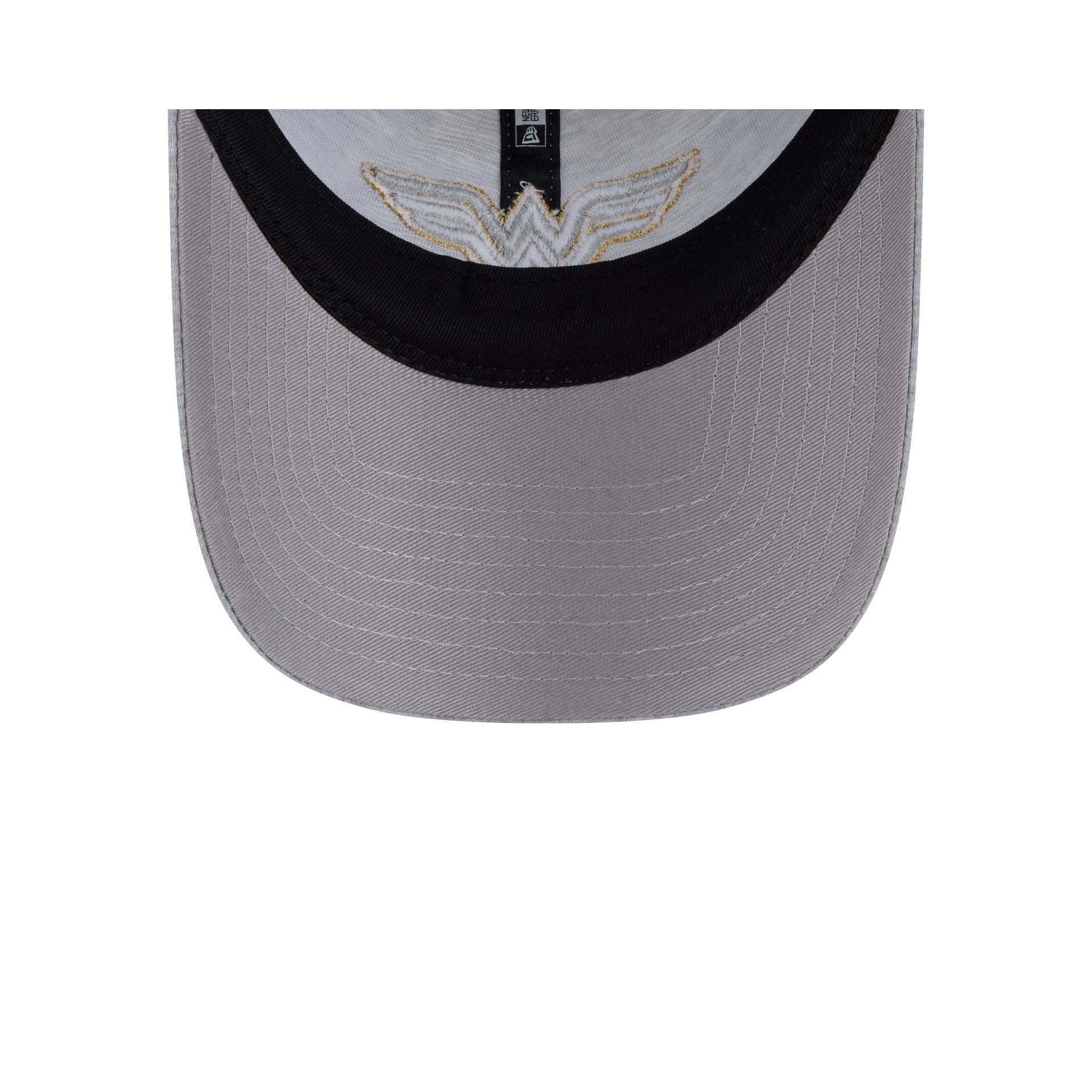 Wonder Woman Heather Gray Women's Open Back Ponytail Hat