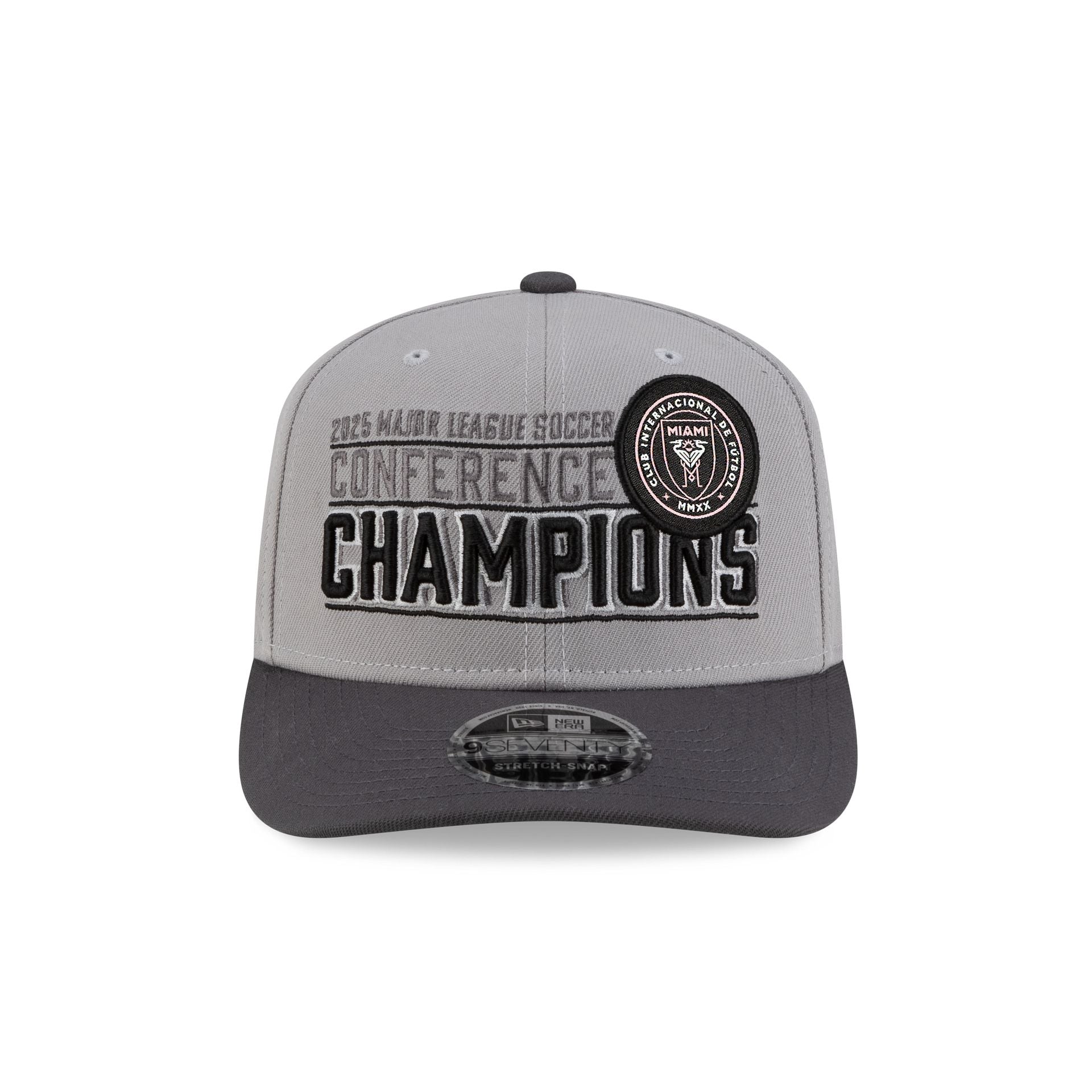 Inter Miami 2025 Conference Champions 9SEVENTY Stretch-Snap Hat Inter Miami 2025 Conference Champions 9SEVENTY Stretch-Snap Hat