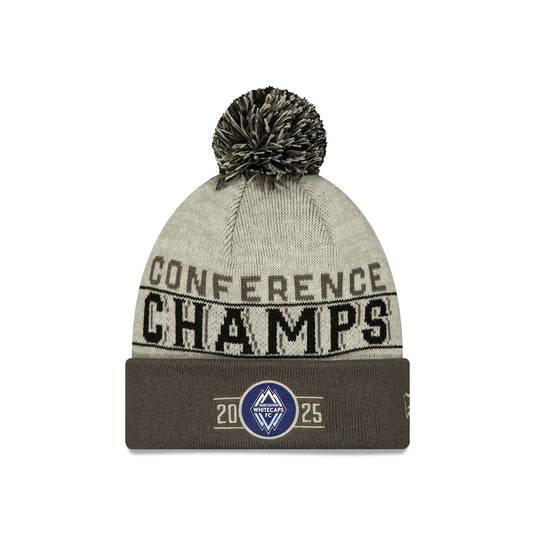 Vancouver Whitecaps 2025 Conference Champions Pom Knit Hat - New Era Cap