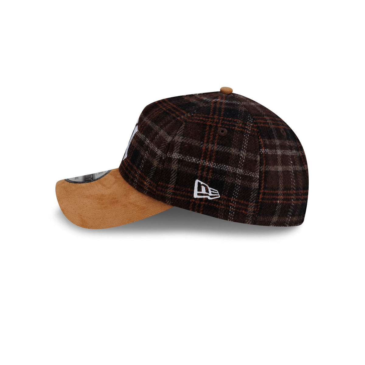 New York Yankees Plaid Suede Green 9TWENTY A-Frame Adjustable Hat