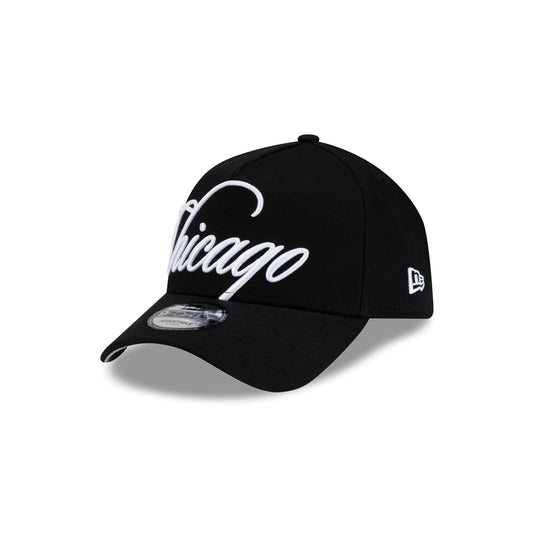 Chicago White Sox Calligraphic 9FORTY A-Frame Snapback Hat