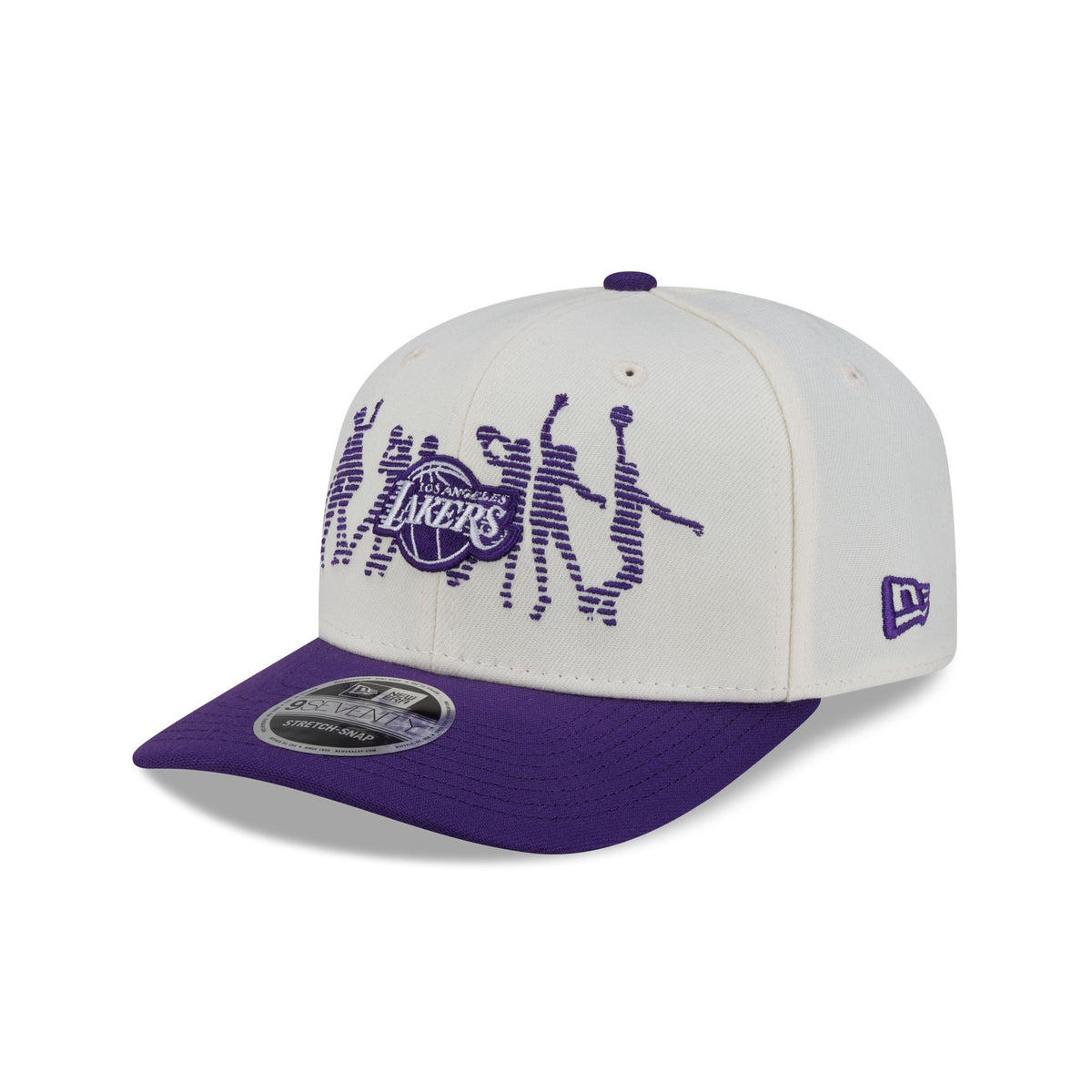 Los Angeles Lakers Game Time 9SEVENTY Stretch-Snap Hat