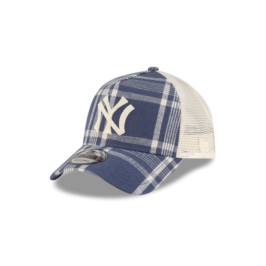 Ralph Lauren x New York Yankees Plaid 9FORTY A-Frame Trucker Hat - New Era Cap