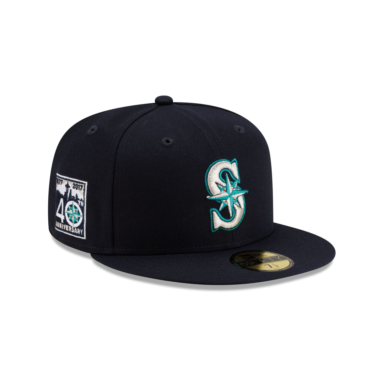 Seattle Mariners Anniversary Sidepatch 59FIFTY Fitted Hat