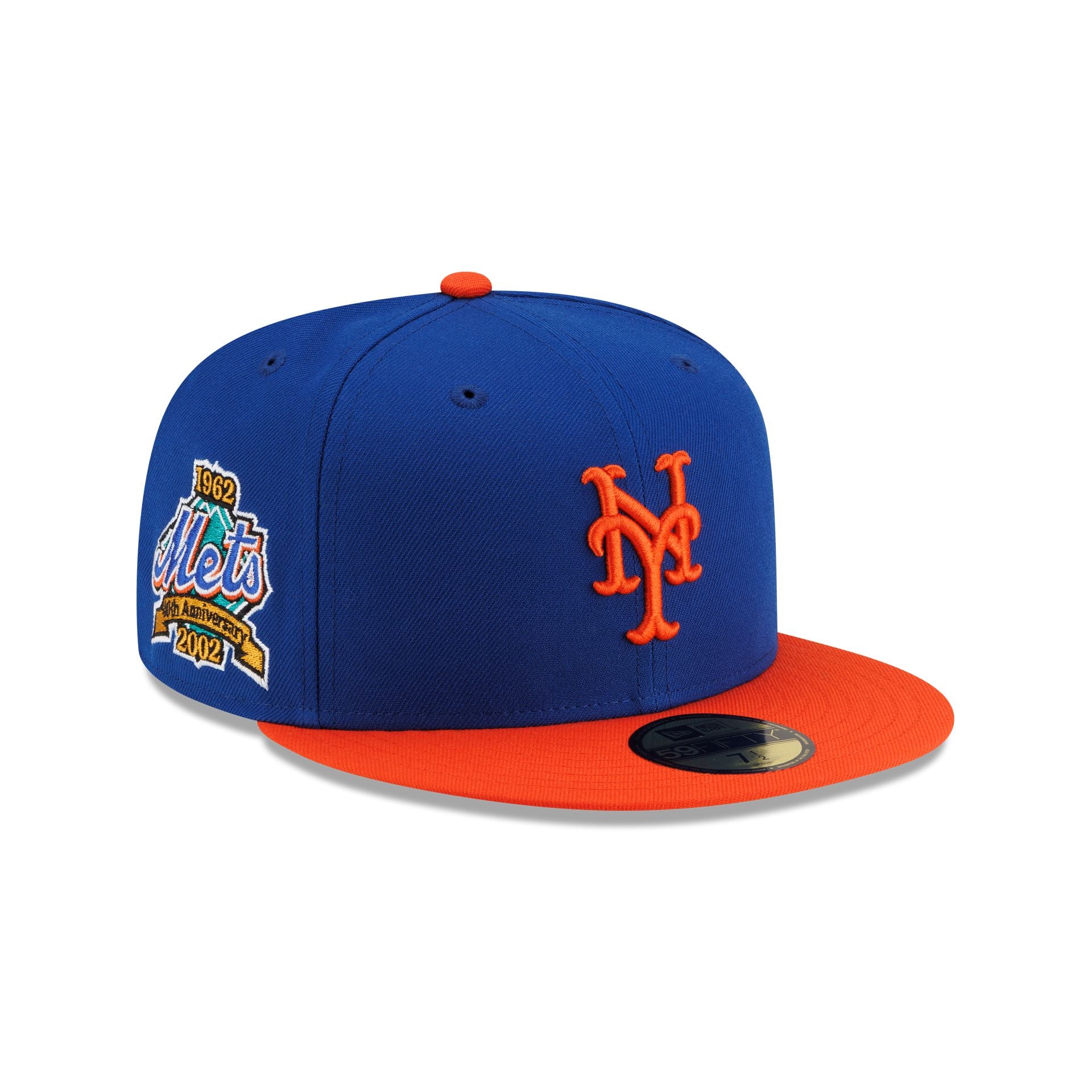 New York Mets Anniversary Sidepatch 59FIFTY Fitted Hat
