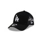 Los Angeles Dodgers Side Script Black 9FORTY A-Frame Trucker Hat