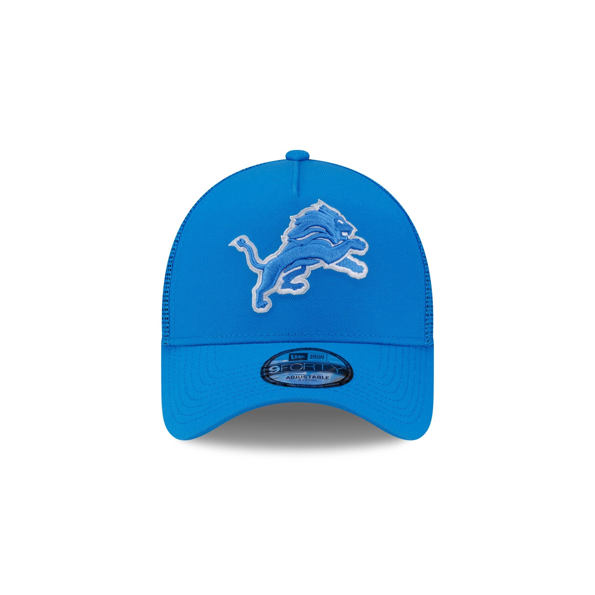 Detroit Lions Side Script 9FORTY A-Frame Trucker Hat