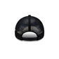 Chicago Bears Side Script Black 9FORTY A-Frame Trucker Hat