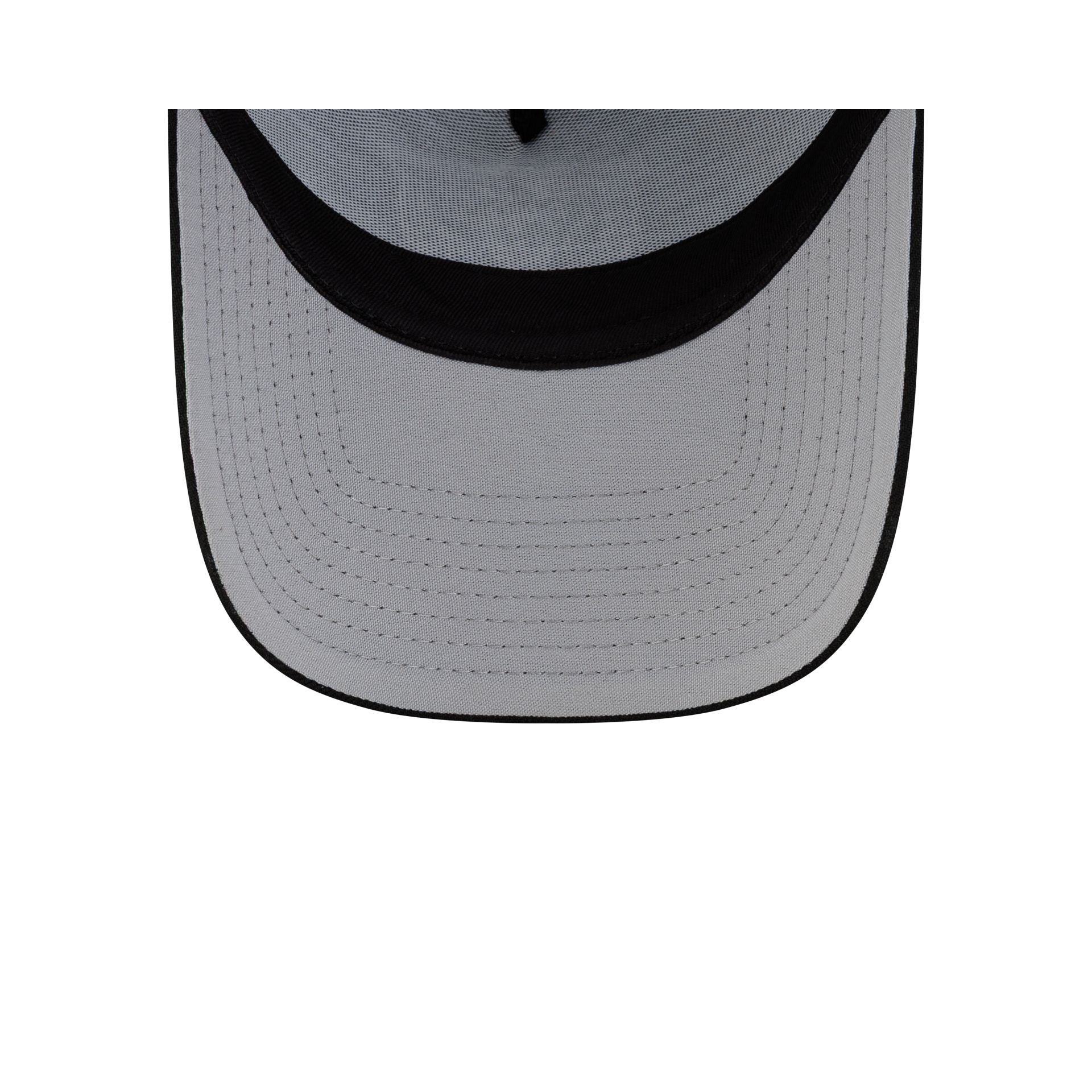 Chicago Bears Side Script Black 9FORTY A-Frame Trucker Hat