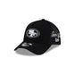 San Francisco 49ers Side Script Black 9FORTY A-Frame Trucker Hat
